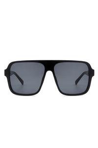 Retro Square Aviator Vintage Flat Top Sunglasses